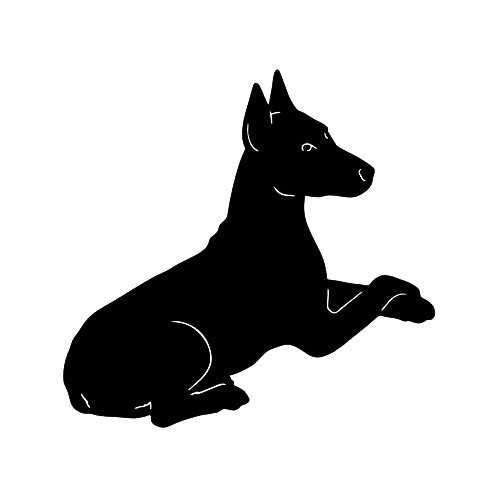 Miniature Pinscher   ver3  Truck  Dog  Vinyl Decal High glossy, premium 3 mill vinyl, with a life span of 5 - 7 years!