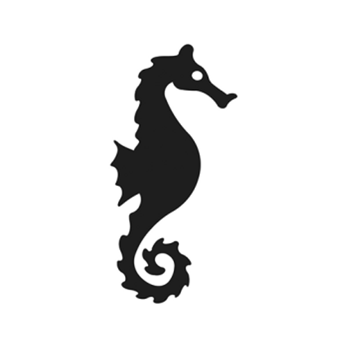 Sea Horse  Vinyl Decal High glossy, premium 3 mill vinyl, with a life span of 5 - 7 years!