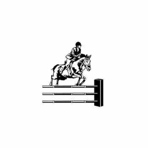Horse Jumping ver2     Vinyl Decal High glossy, premium 3 mill vinyl, with a life span of 5 - 7 years!