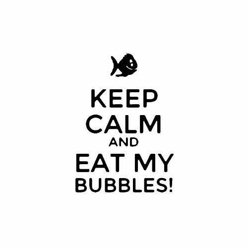 Keep Calm And Eat My Bubbles Vinyl Decal Sticker
Size option will determine the size from the longest side
Industry standard high performance calendared vinyl film
Cut from Oracle 651 2.5 mil
Outdoor durability is 7 years
Glossy surface finish