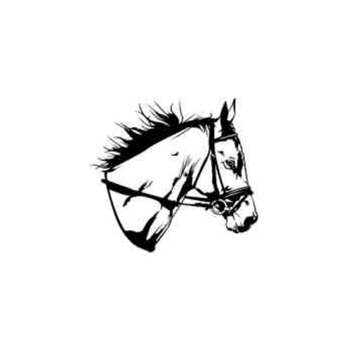 Horse Head ver4     Vinyl Decal High glossy, premium 3 mill vinyl, with a life span of 5 - 7 years!