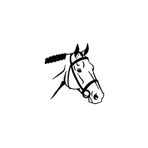 Horse Head ver3     Vinyl Decal High glossy, premium 3 mill vinyl, with a life span of 5 - 7 years!