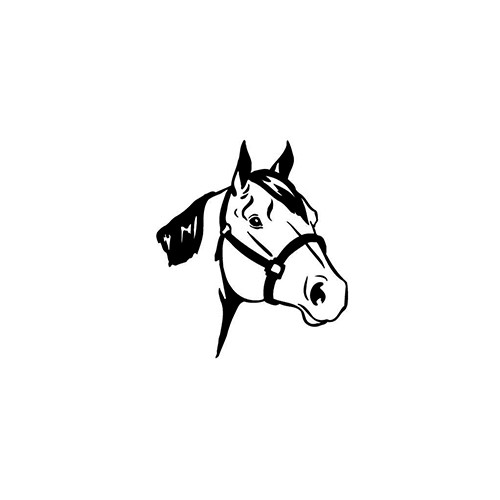 Horse Head ver1     Vinyl Decal High glossy, premium 3 mill vinyl, with a life span of 5 - 7 years!