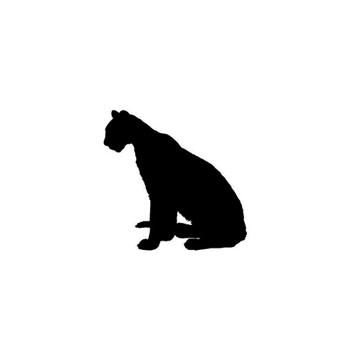 Cat Silhouette ver10     Vinyl Decal High glossy, premium 3 mill vinyl, with a life span of 5 - 7 years!