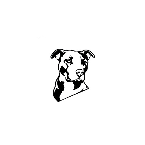 Pitbull Design 2 Decal High glossy, premium 3 mill vinyl, with a life span of 5 - 7 years!