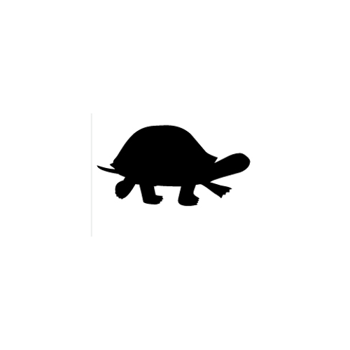 Turtle Silouhette Vinyl Decal High glossy, premium 3 mill vinyl, with a life span of 5 - 7 years!