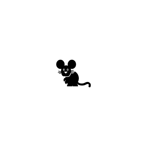 Cartoon Mouse Sticker High glossy, premium 3 mill vinyl, with a life span of 5 - 7 years!