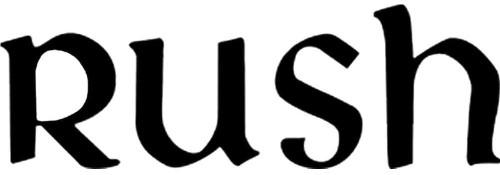 Rush Logo Vinyl Decal Sticker