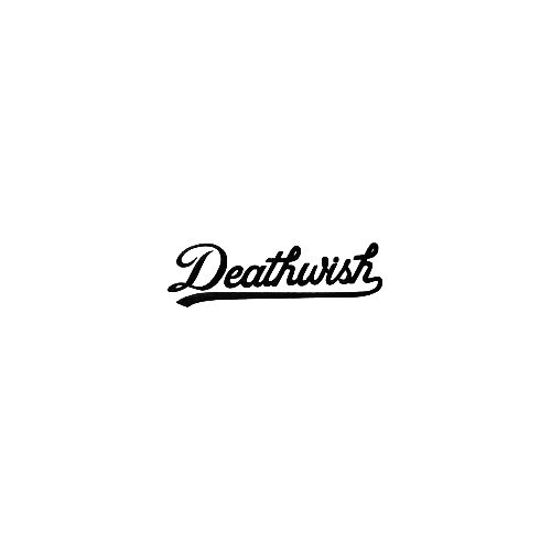 Deathwish Script Vinyl Decal Sticker

Size option will determine the size from the longest side
Industry standard high performance calendared vinyl film
Cut from Oracle 651 2.5 mil
Outdoor durability is 7 years
Glossy surface finish