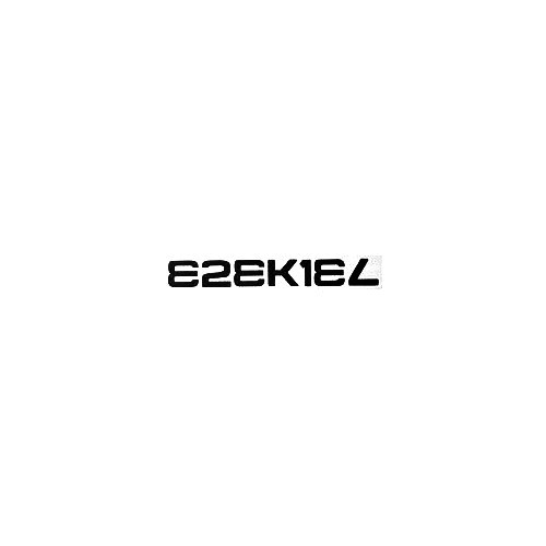 Ezekiel Text Vinyl Decal Sticker

Size option will determine the size from the longest side
Industry standard high performance calendared vinyl film
Cut from Oracle 651 2.5 mil
Outdoor durability is 7 years
Glossy surface finish