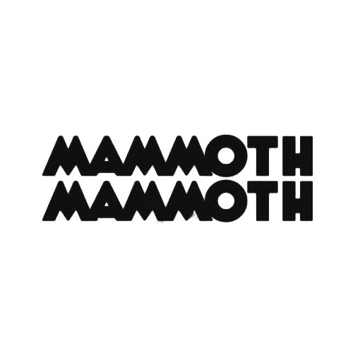 Our Mammoth Mammoth Band Logo Decal is offered in many color and size options. <strong>PREMIUM QUALITY</strong> <ul>  	<li>High Performance Vinyl</li>  	<li>3 mil</li>  	<li>5 - 7 Outdoor Lifespan</li>  	<li>High Glossy</li>  	<li>Made in the USA</li> </ul> &nbsp;
