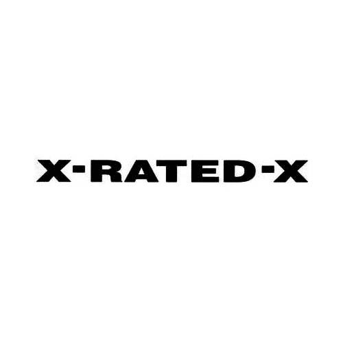 Our X Rated X Band Logo Decal is offered in many color and size options. <strong>PREMIUM QUALITY</strong> <ul>  	<li>High Performance Vinyl</li>  	<li>3 mil</li>  	<li>5 - 7 Outdoor Lifespan</li>  	<li>High Glossy</li>  	<li>Made in the USA</li> </ul> &nbsp;