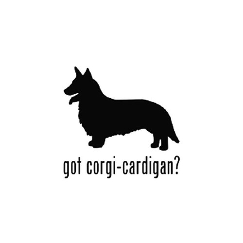 Got Corgi Cardigan Dog Vinyl Sticker