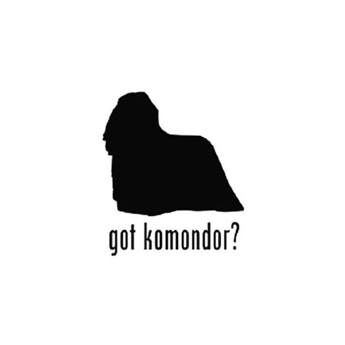 Got Komondor Dog Vinyl Sticker