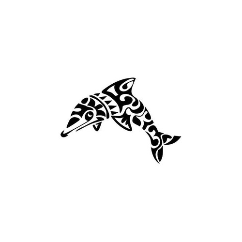 Tribal Dolphin Wildlfie Vinyl Sticker