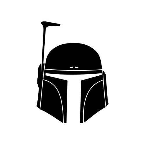 Star Wars Boba Fett Helmet Vinyl Sticker