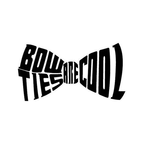 Doctor Who Bow Ties Are Cool Vinyl Sticker