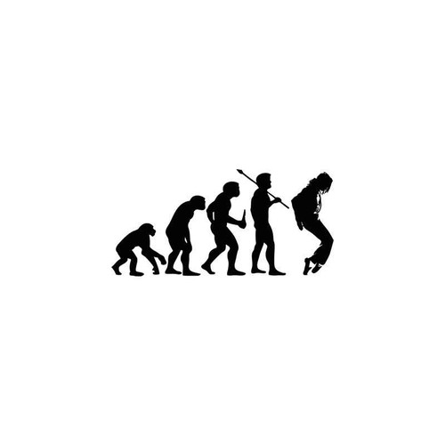 Evolution s Michael Jackson Evolution Vinyl Sticker