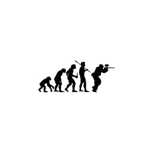 Evolution s Paintball Shooter Evolution Vinyl Sticker