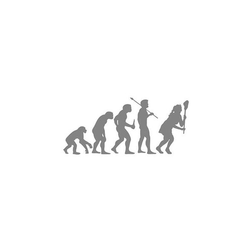 Evolution s Women Lacrosse Evolution Vinyl Sticker