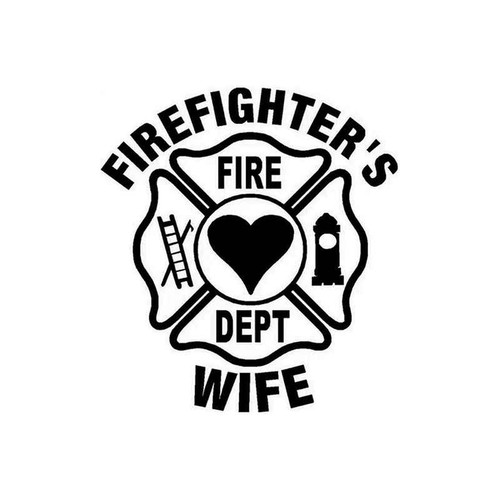 Firefighters Wife 82 Vinyl Sticker
