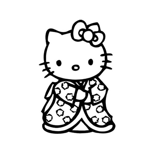 Hello Kitty s Hello Kitty Kimono Vinyl Sticker
