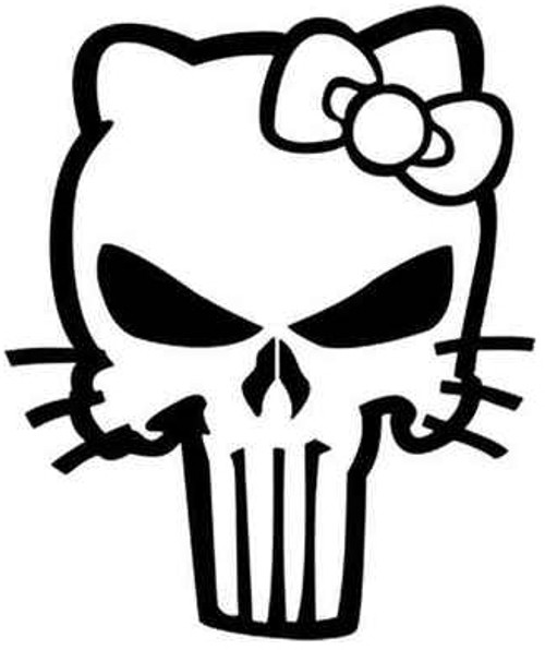 Hello Kitty Punisher Skull