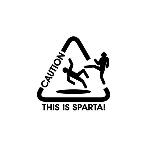 Jdm s Caution This Is Sparta Jdm Vinyl Sticker