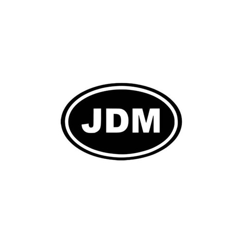 Jdm s Jdm Oval Vinyl Sticker