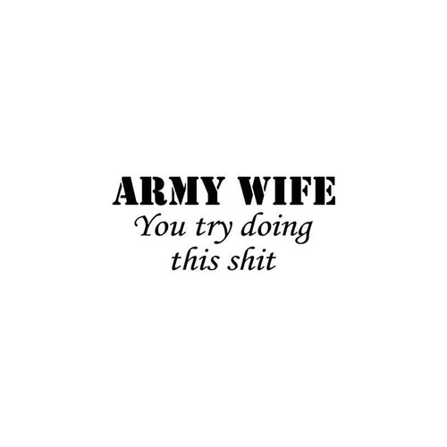 Jdm s Military Army Wife Jdm Vinyl Sticker