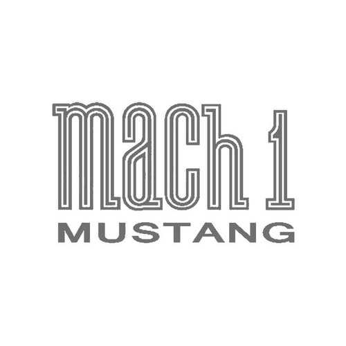 Mach 1 Bumper Ford Boss Mustang Toolbox Vinyl Sticker