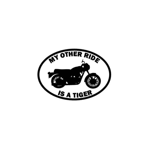 Motorcycle s Ride Tiger Motorcycle Vinyl Sticker