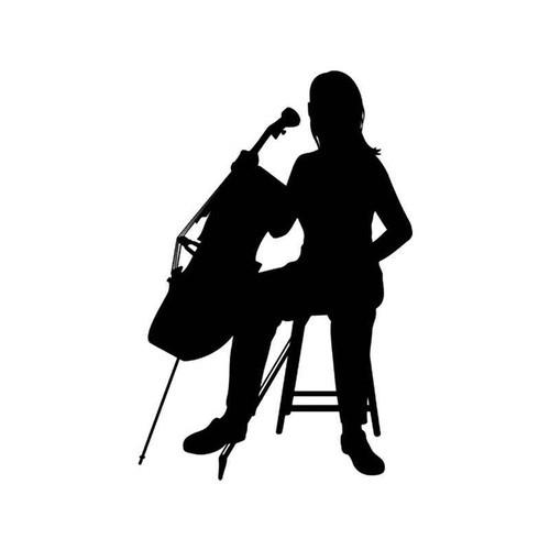 Music s Cello Concert Musical Vinyl Sticker