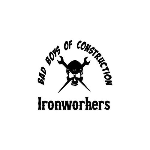 Occupational s Iron Workers Occupation Style 2 Vinyl Sticker