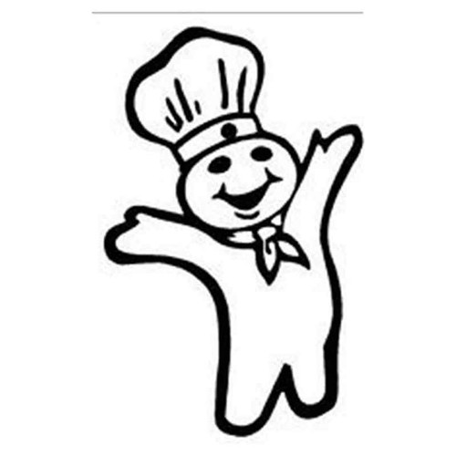 Pilsbury Doughboy 03 Vinyl Sticker