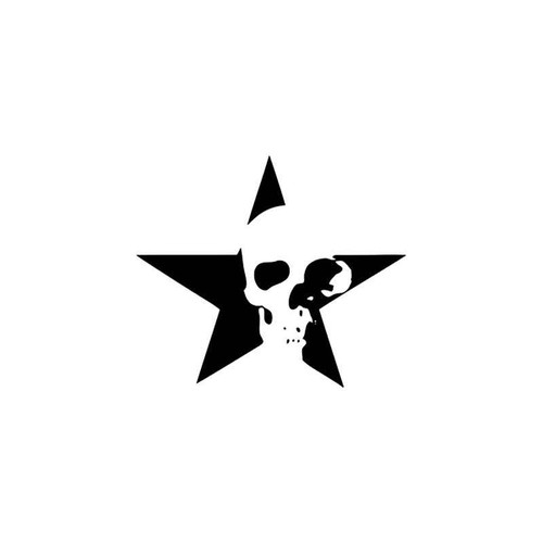 Skulls s Death Skull Star Vinyl Sticker