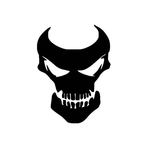Skulls s Evil Death Skull Style 2 Vinyl Sticker