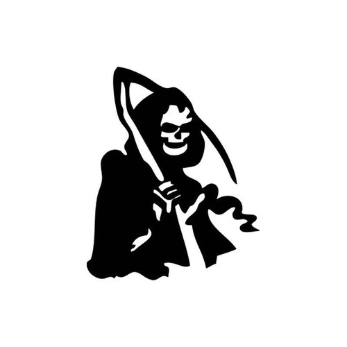 Skulls s Grim Reaper Death Skull Style 2 Vinyl Sticker