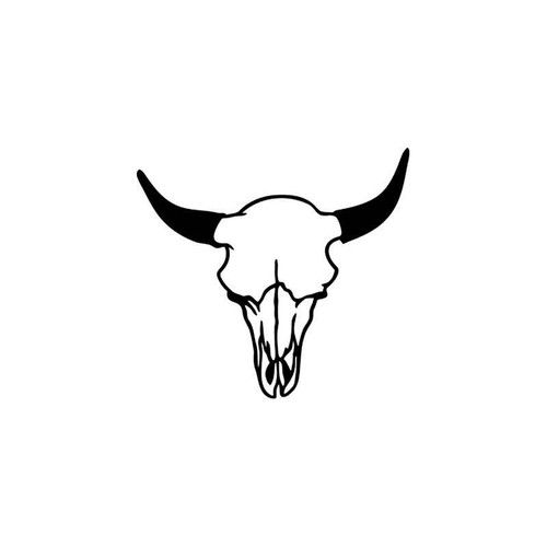 Skulls s Longhorn Bull Cow Skull Style 10 Vinyl Sticker