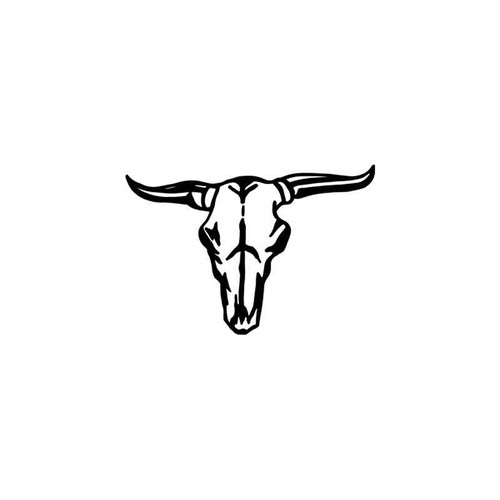 Skulls s Longhorn Bull Cow Skull Style 9 Vinyl Sticker