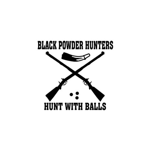 Black Powder Hunters Vinyl Sticker