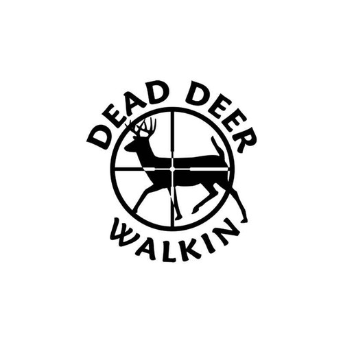 Dead Deer Walking Vinyl Sticker