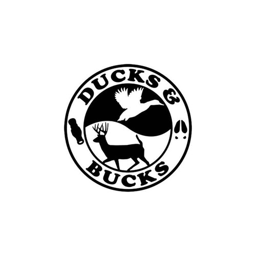 Ducks And Bucks Hunting Vinyl Sticker