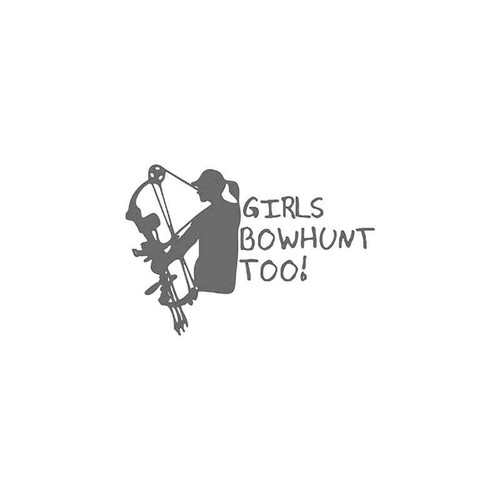 Girls Bowhunting Sportsman Vinyl Sticker