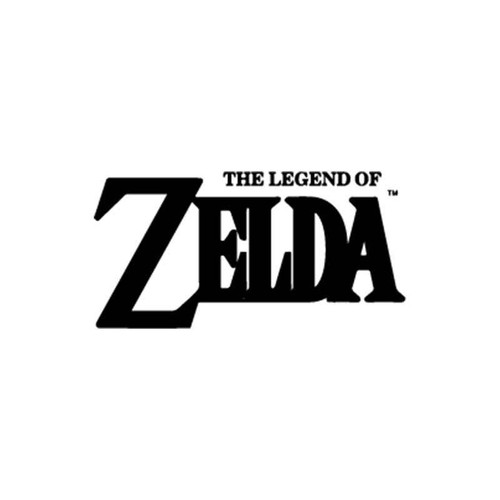 The Legend Of Zelda The Legend Of Zelda Logo Silhouette Vinyl Sticker