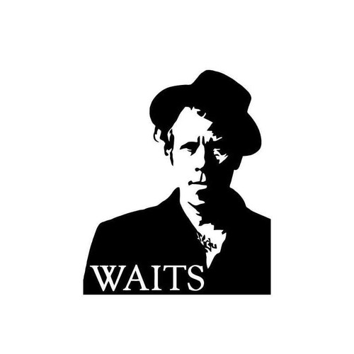 Tom Waits 2 Vinyl Sticker