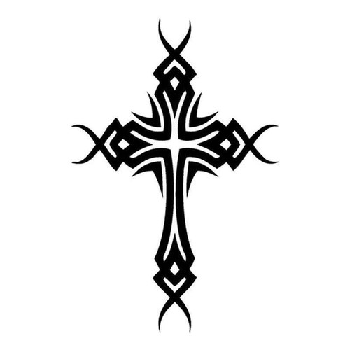 Tribal Cross 38 Vinyl Sticker