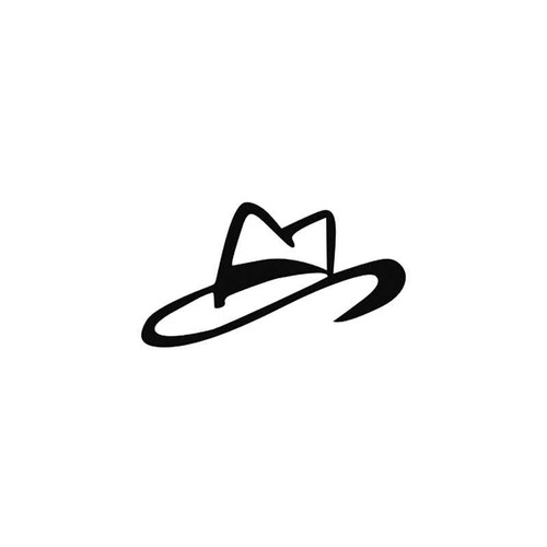 Western s Cowboy Hat Vinyl Sticker