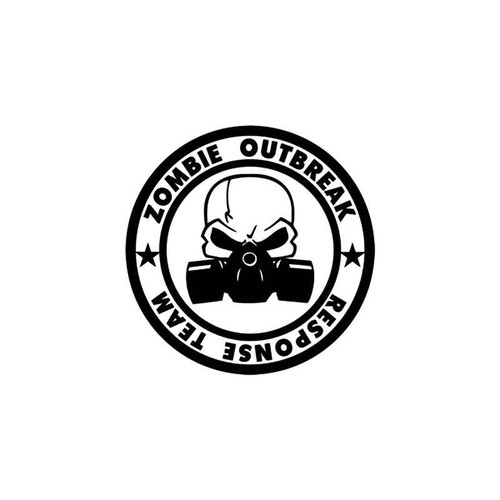 Zombie Outbreak Response Team Style 2 Vinyl Sticker