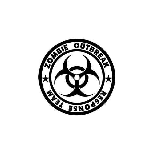 Zombie Outbreak Response Team Style 4 Vinyl Sticker